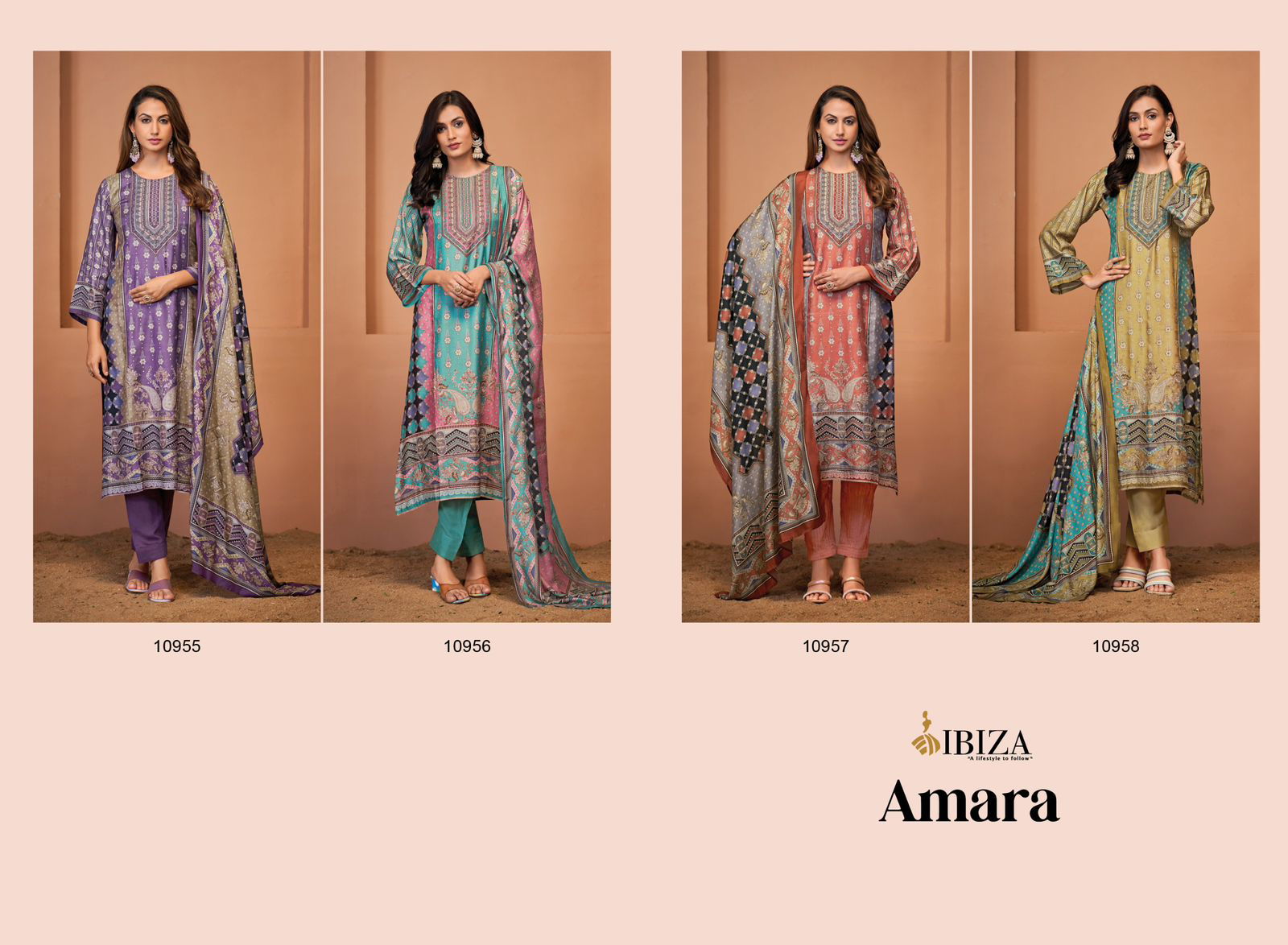 Amara By Ibiza Digital Printed Masleen Salwar Kameez Wholesale Price In Surat
